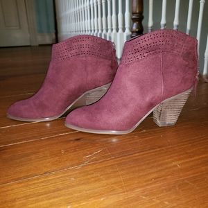 Suede booties